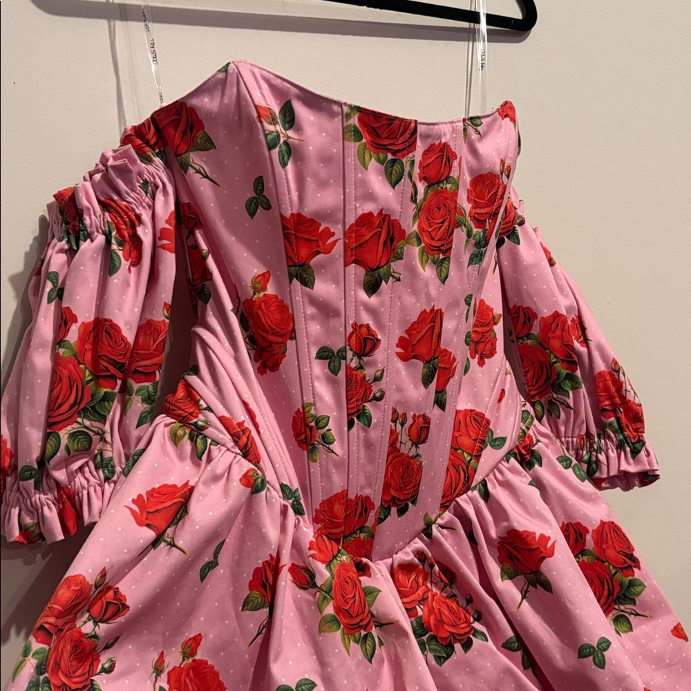 Sugar Thrillz Holding Court Corset Dress Pink size xs - Picture 2 of 6